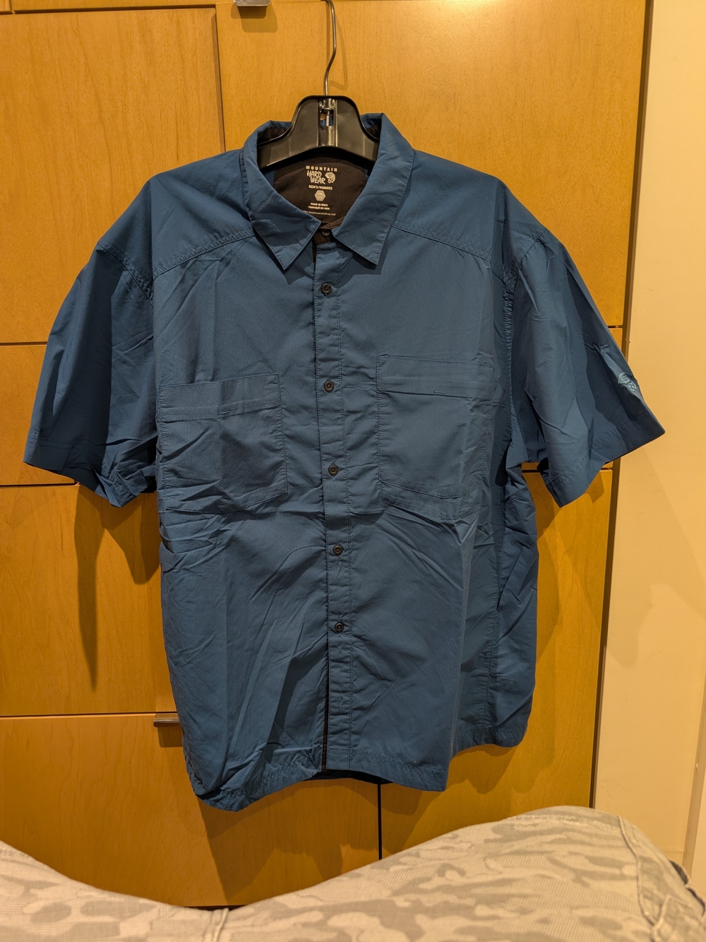 Mountain Hard Wear Short-Sleeve Performance Shirt — Blue